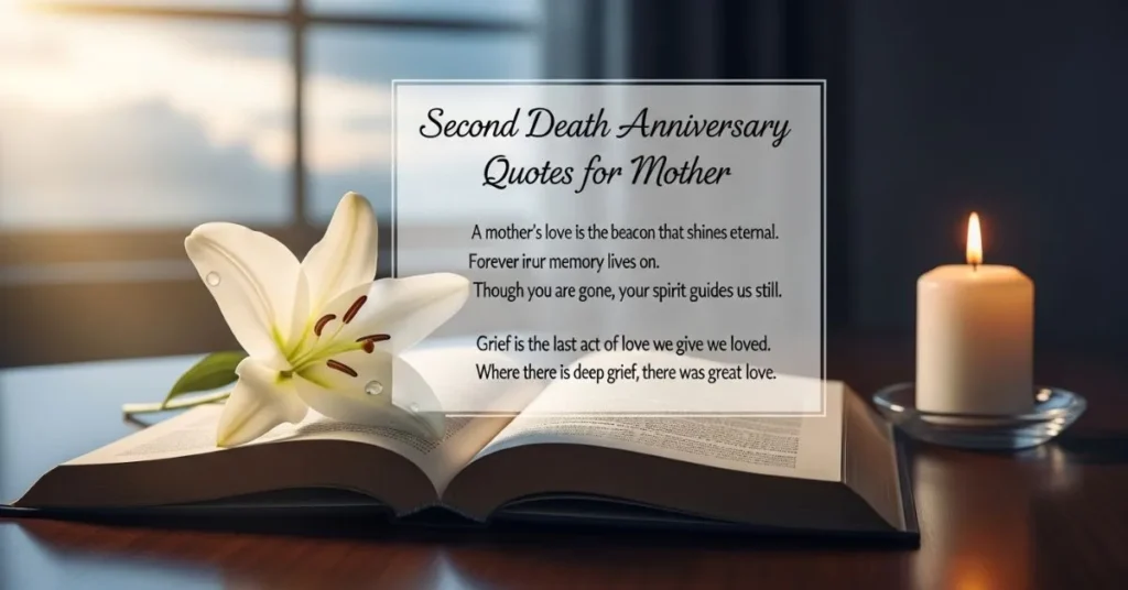 Second Death Anniversary Quotes for Mother