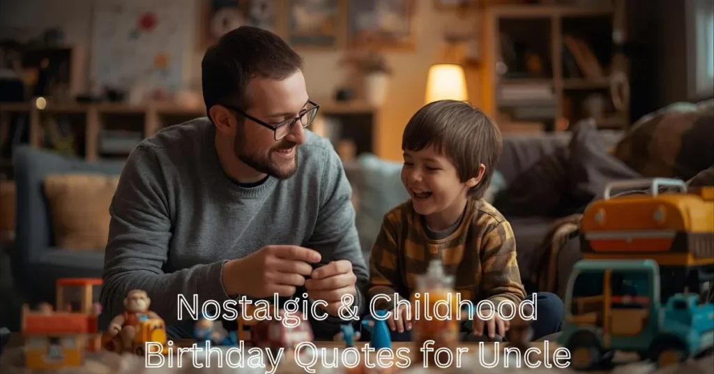 Nostalgic & Childhood Birthday Quotes for Uncle