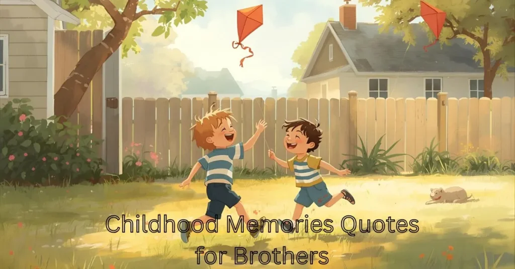 Childhood Memories Quotes for Brothers