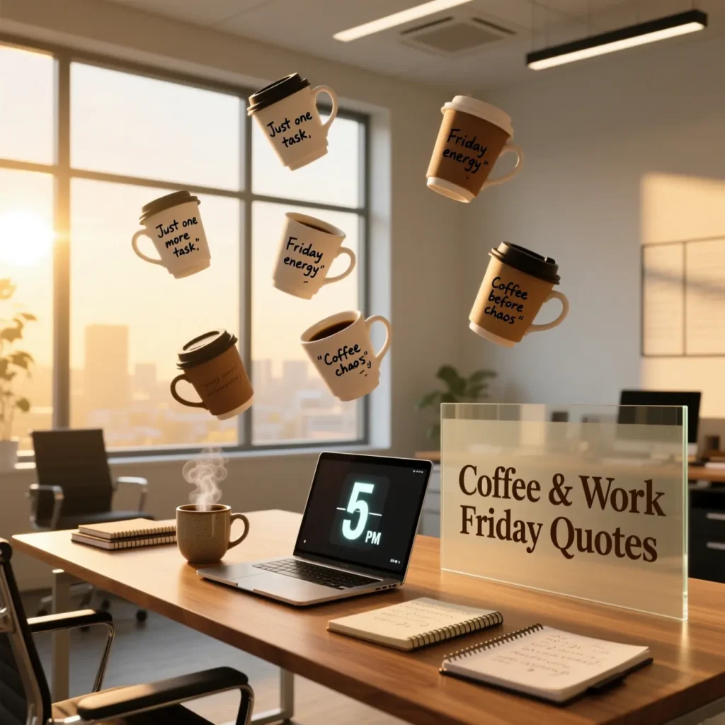 Coffee & Work Friday Quotes 