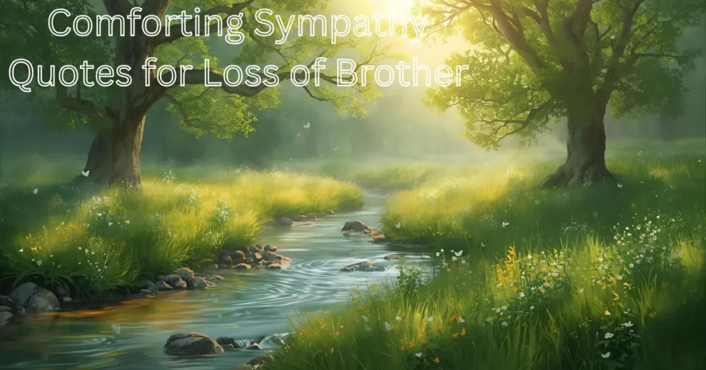 Comforting Sympathy Quotes for Loss of Brother
