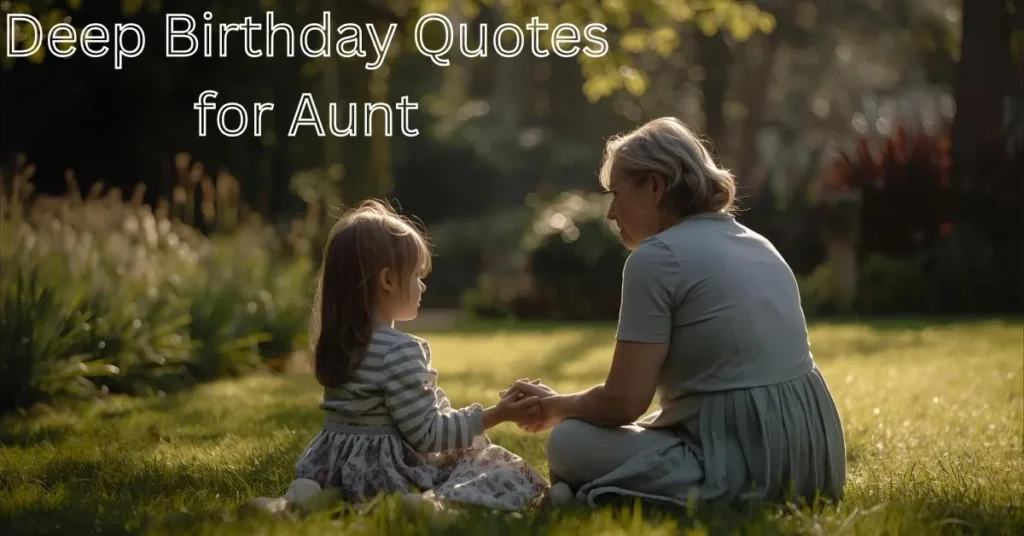 Deep Birthday Quotes for Aunt