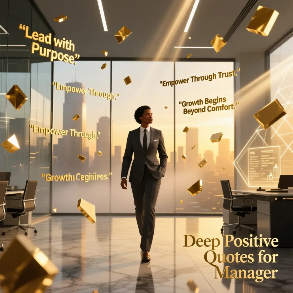 Deep Positive Quotes for Manager