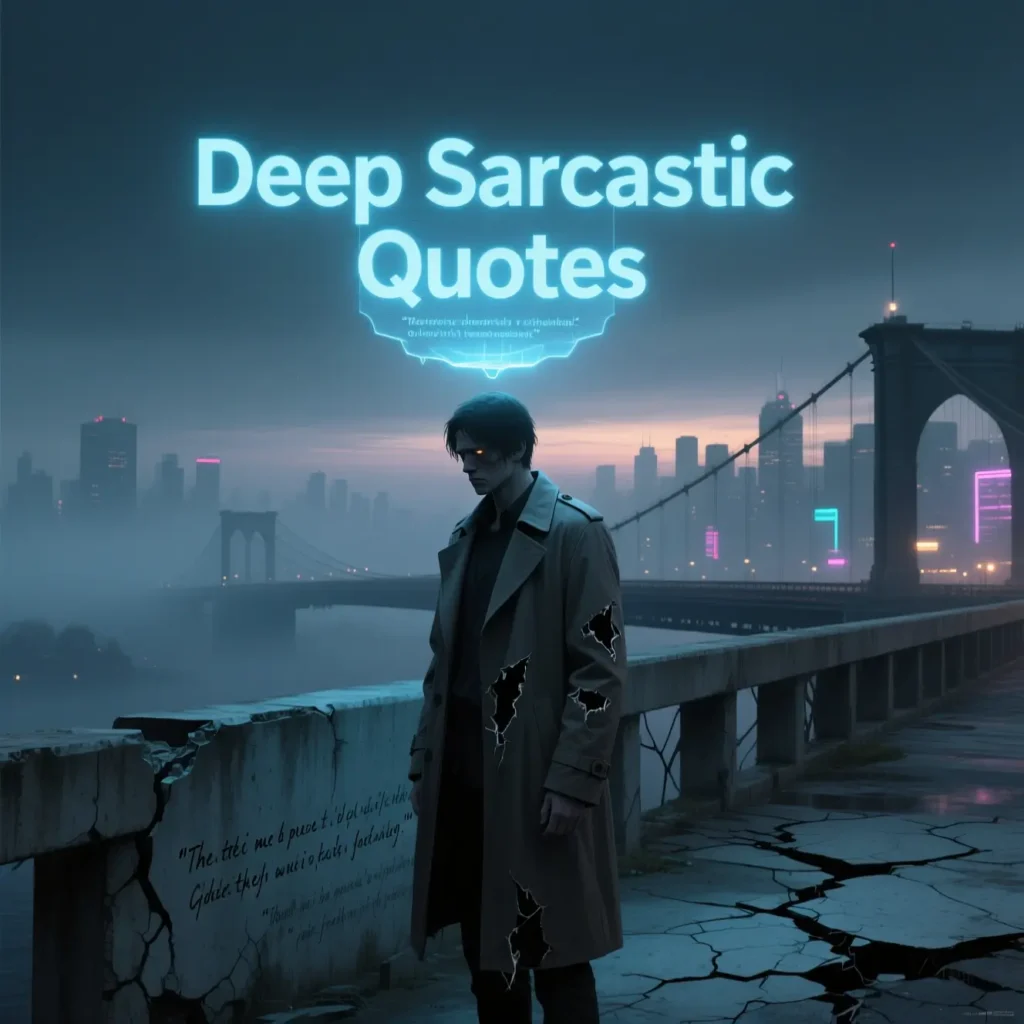  Deep Sarcastic Quotes