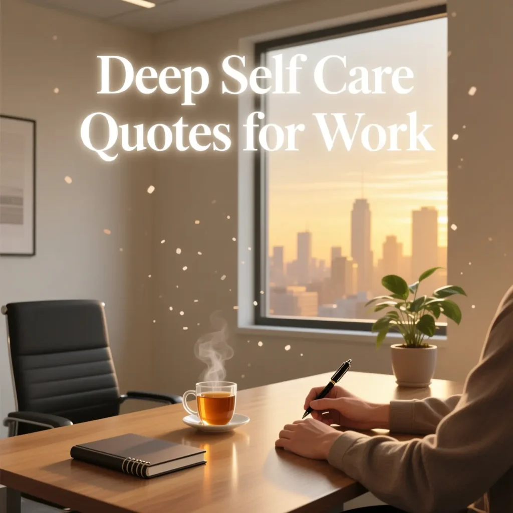 Deep Self Care Quotes for Work
