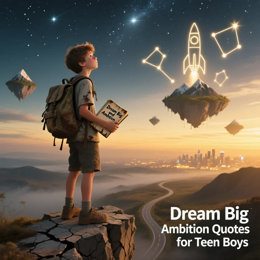 Dream Big and Ambition Quotes for Teen Boys