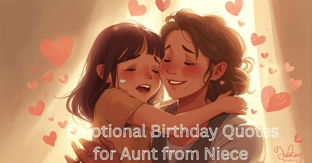 Emotional Birthday Quotes for Aunt from Niece