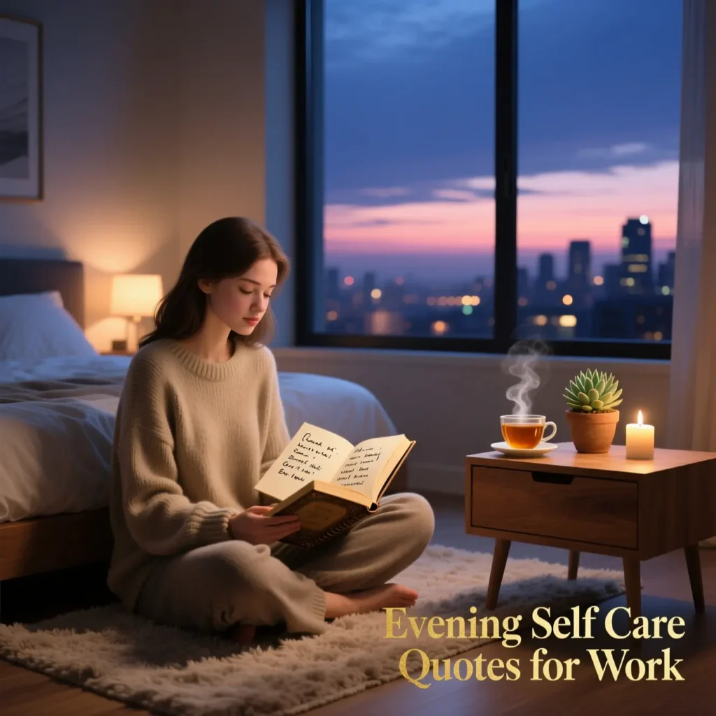 Evening Self Care Quotes for Work