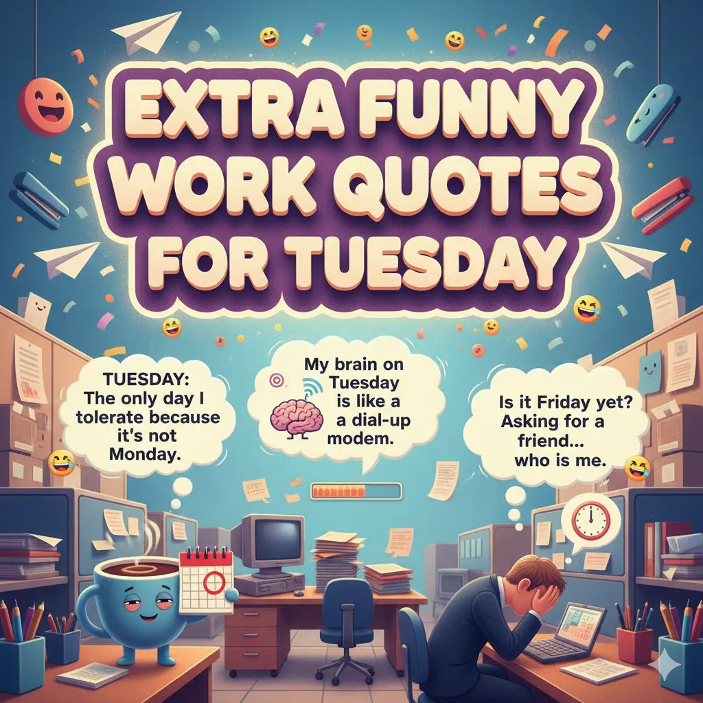 Extra Funny Work Quotes for Tuesday 