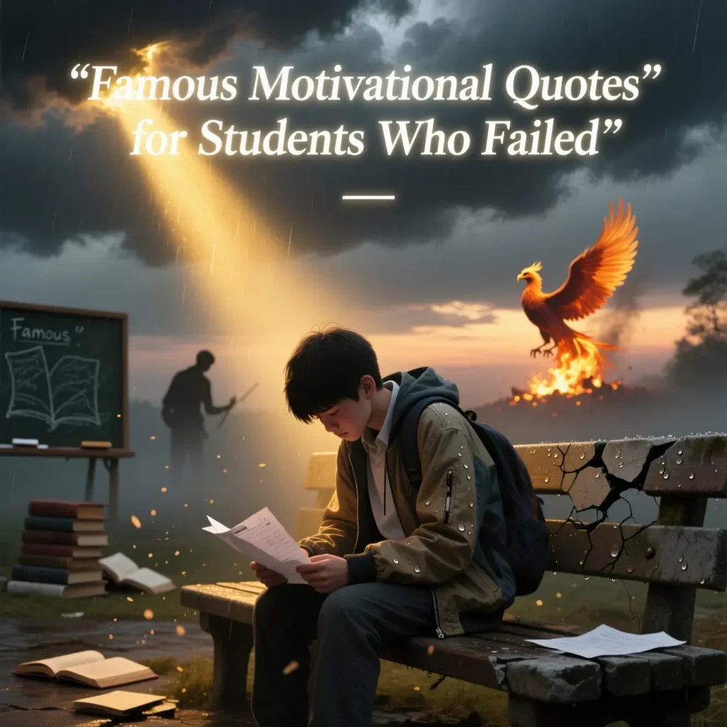 Famous Motivational Quotes for Students Who Failed 