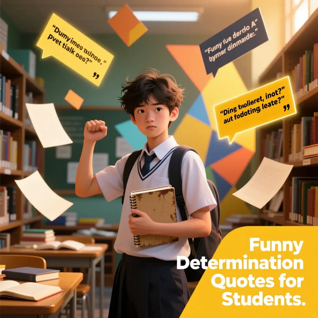Funny Determination Quotes for Students