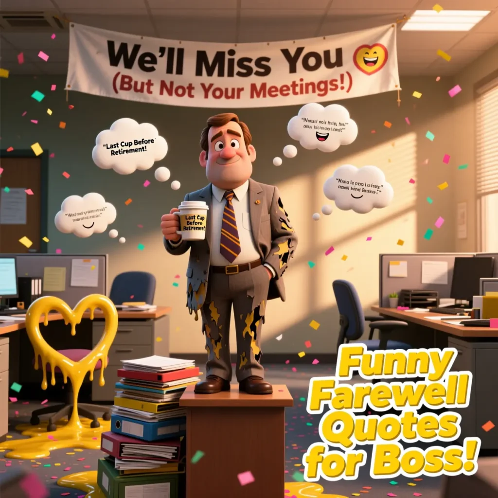 Funny Farewell Quotes for Boss