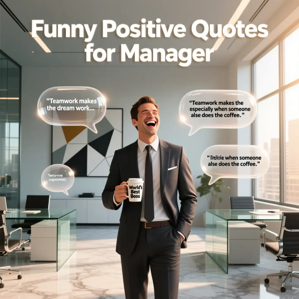 Funny Positive Quotes for Manager