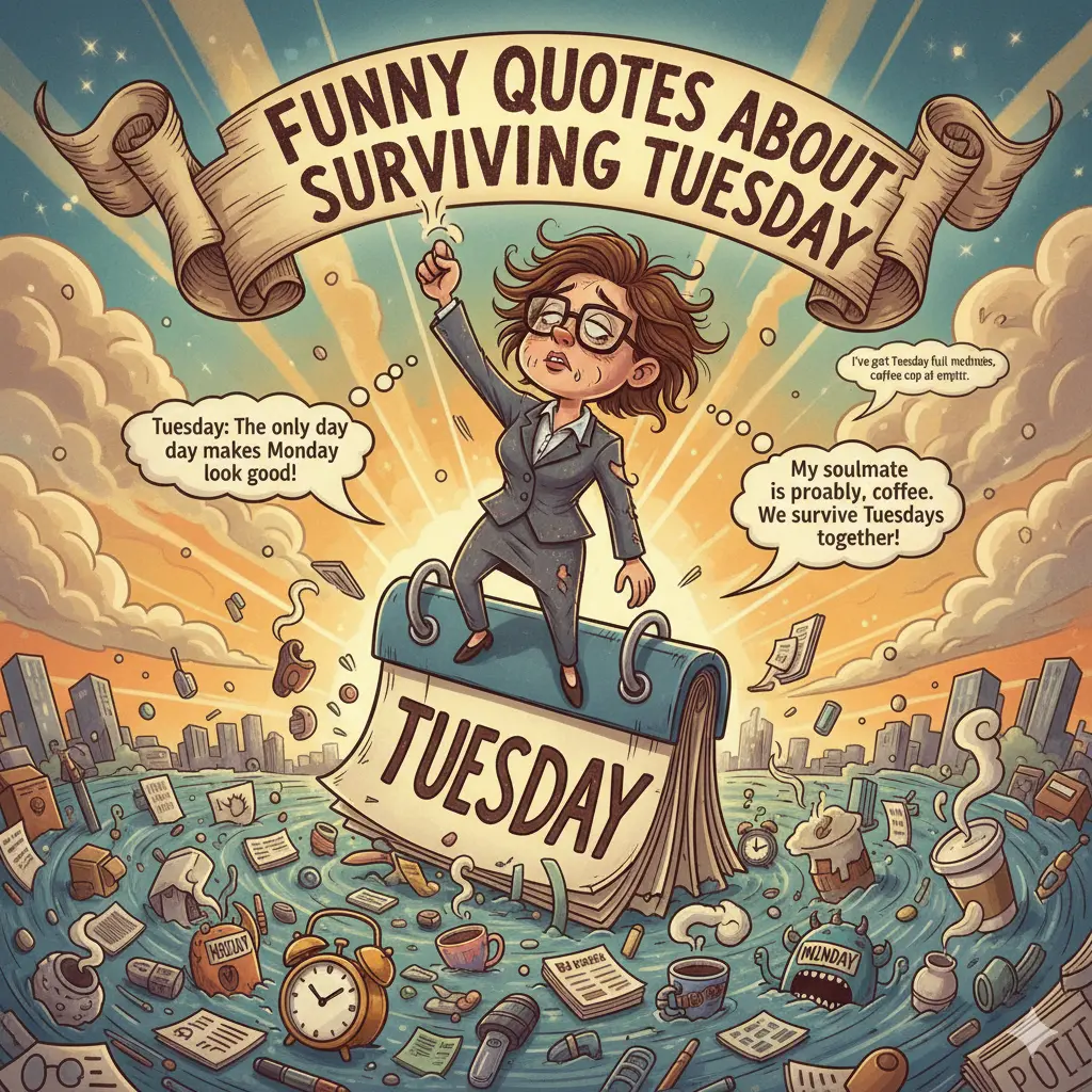 Funny Quotes About Surviving Tuesday