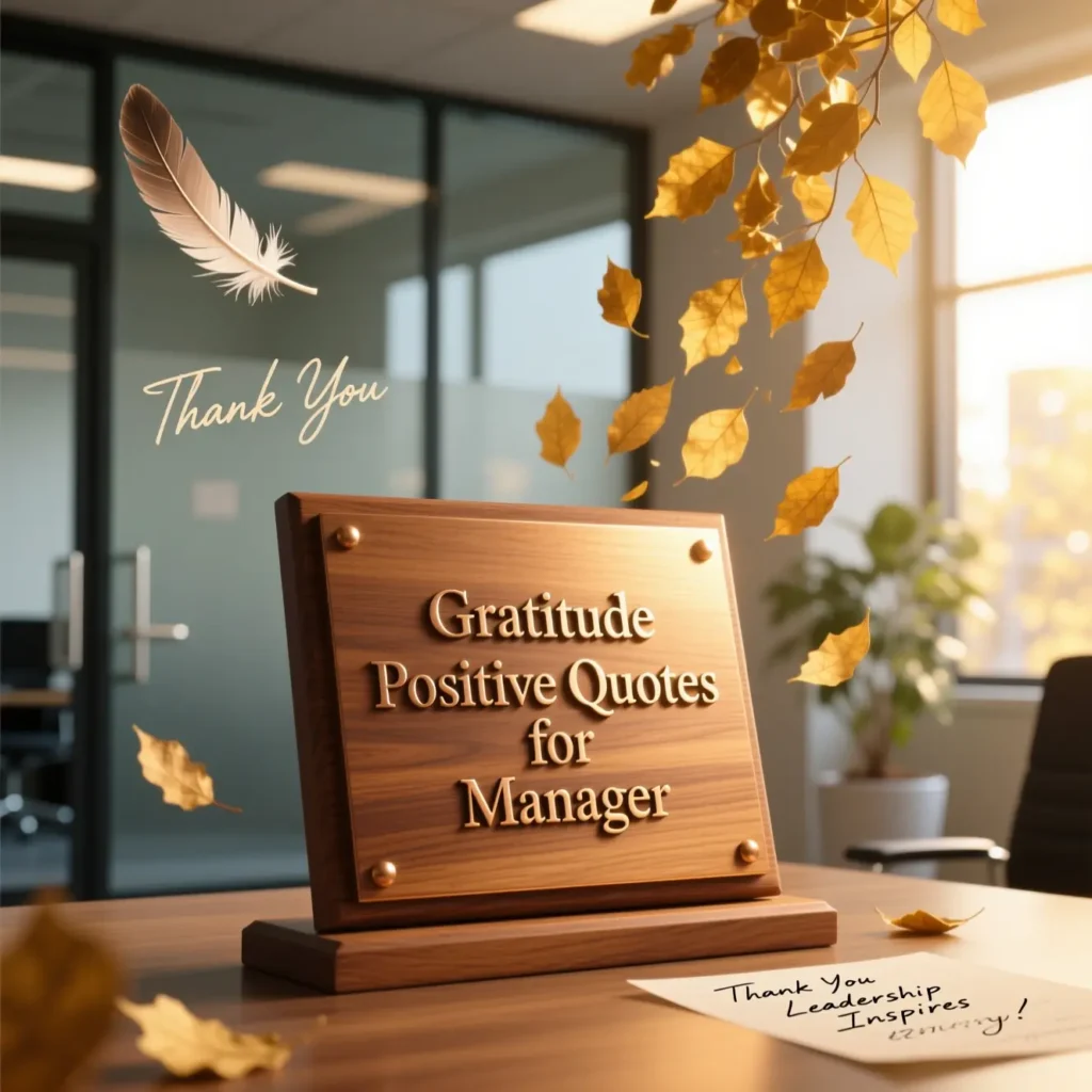 Gratitude Positive Quotes for Manager