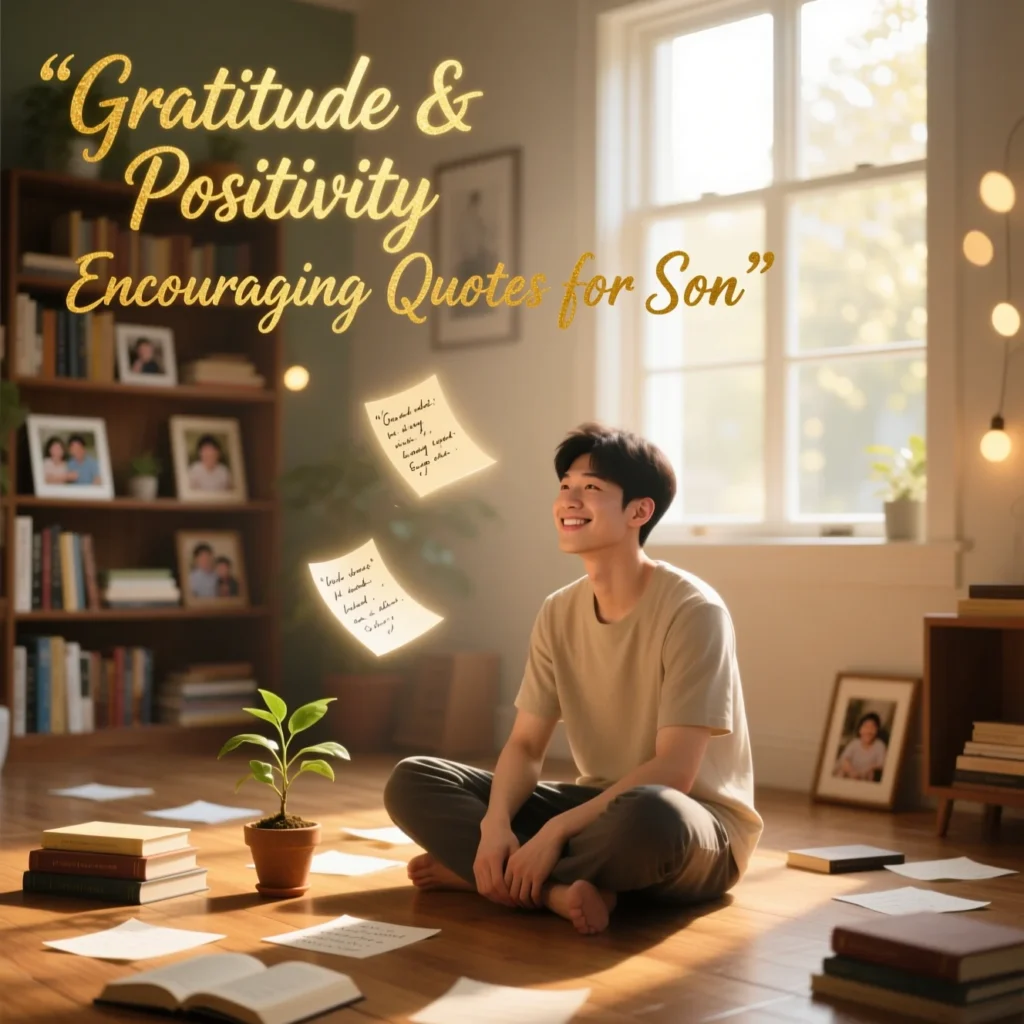 Gratitude & Positivity Encouraging Quotes for Son