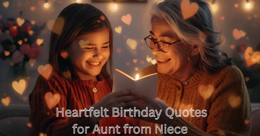 Heartfelt Birthday Quotes for Aunt from Niece