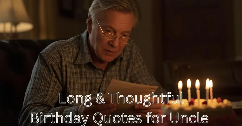 Long & Thoughtful Birthday Quotes for Uncle