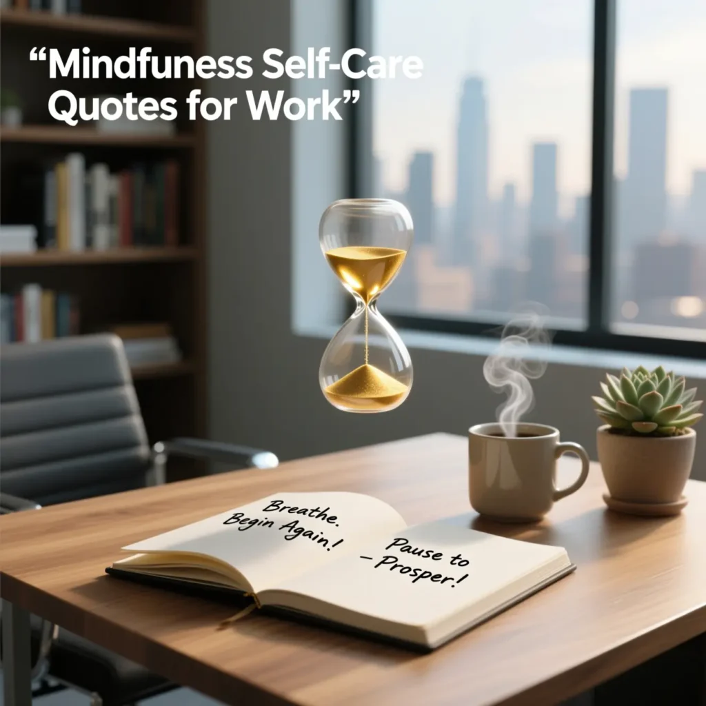 Mindfulness Self Care Quotes for Work