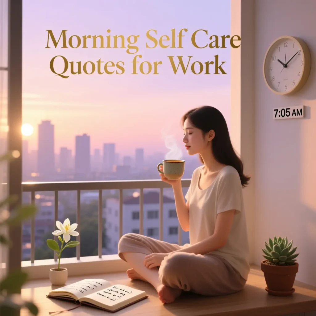 Morning Self Care Quotes for Work