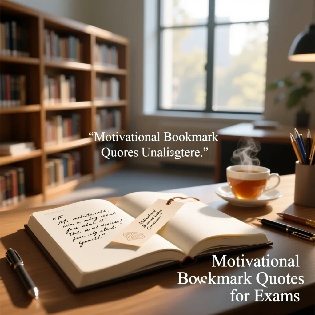 Motivational Bookmark Quotes for Exams