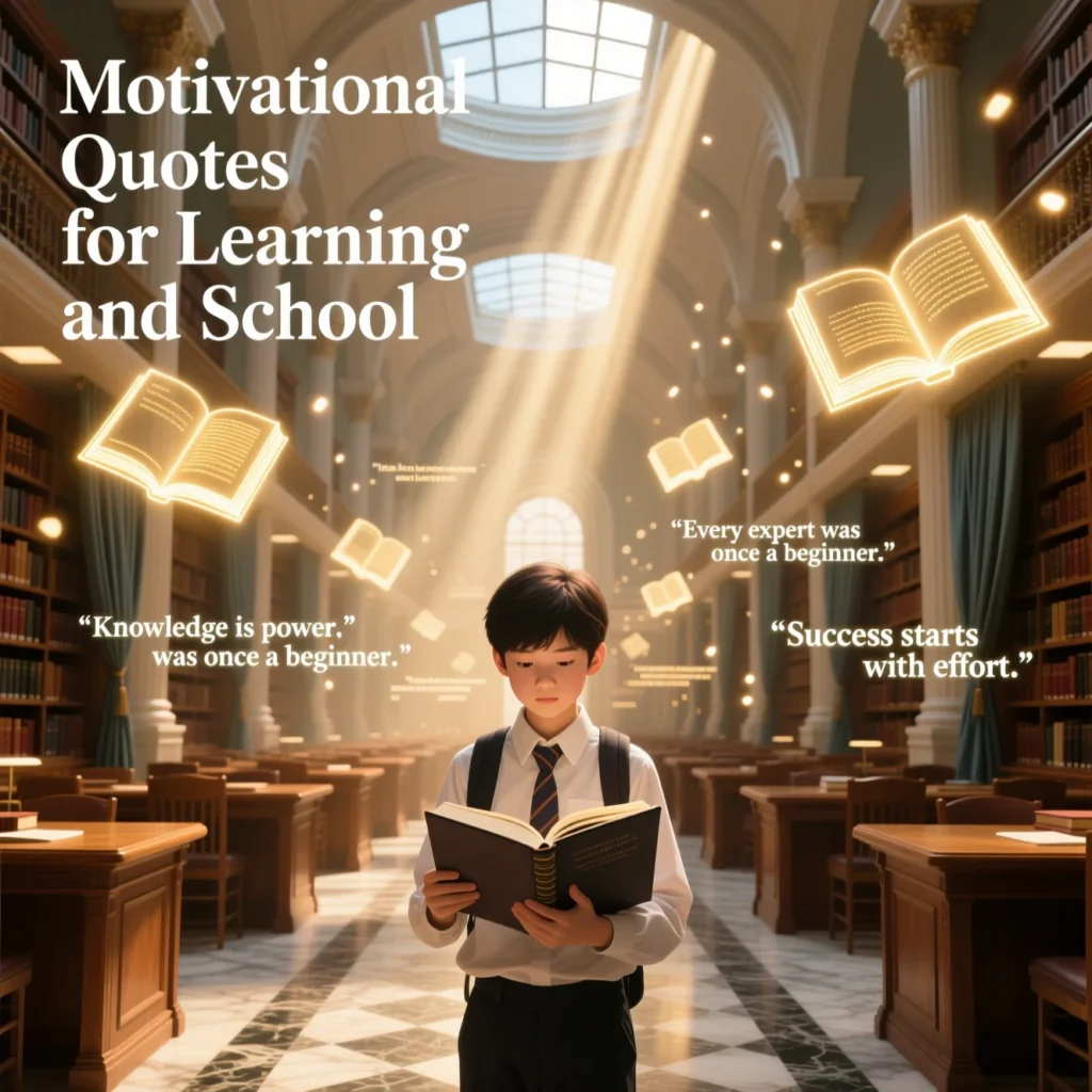 Motivational Quotes for Learning and School 