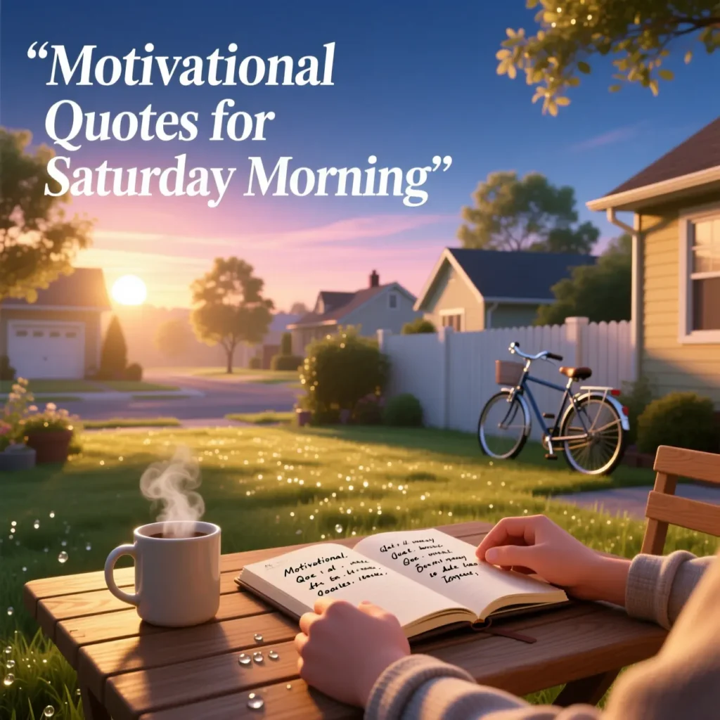 Motivational Quotes for Saturday Morning