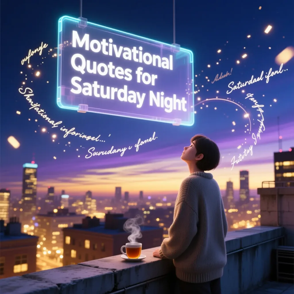 Motivational Quotes for Saturday Night
