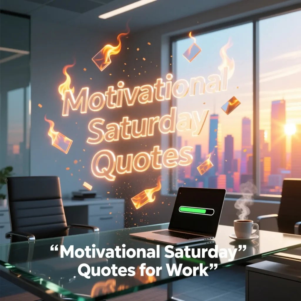 Motivational Saturday Quotes for Work 