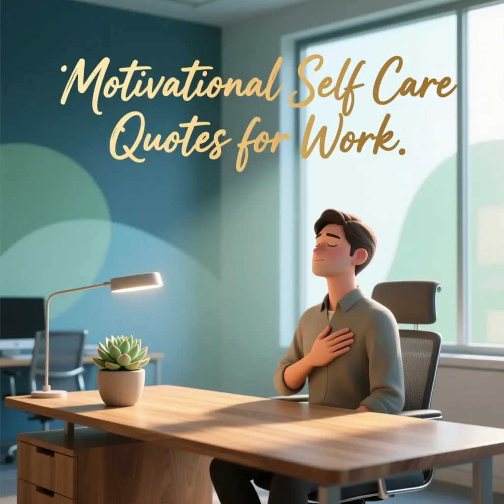 Motivational Self Care Quotes for Work