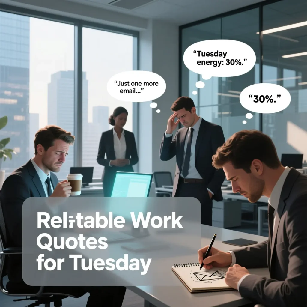 Relatable Work Quotes for Tuesday 
