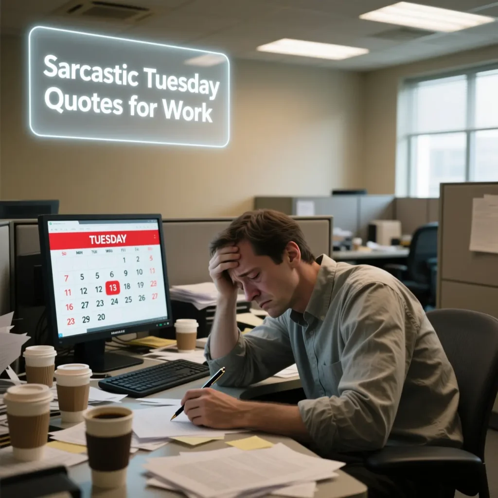  Sarcastic Tuesday Quotes for Work
