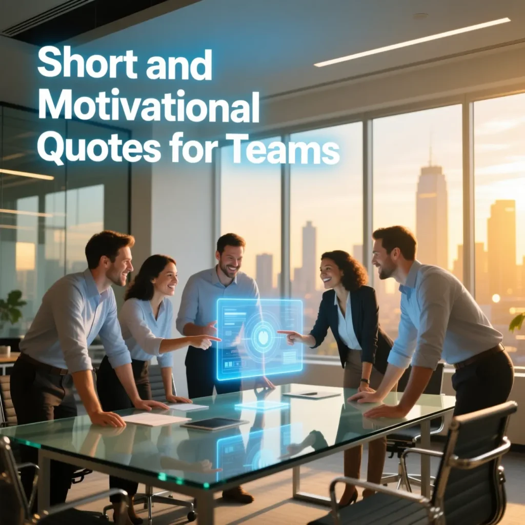 Short and Motivational Quotes for Teams