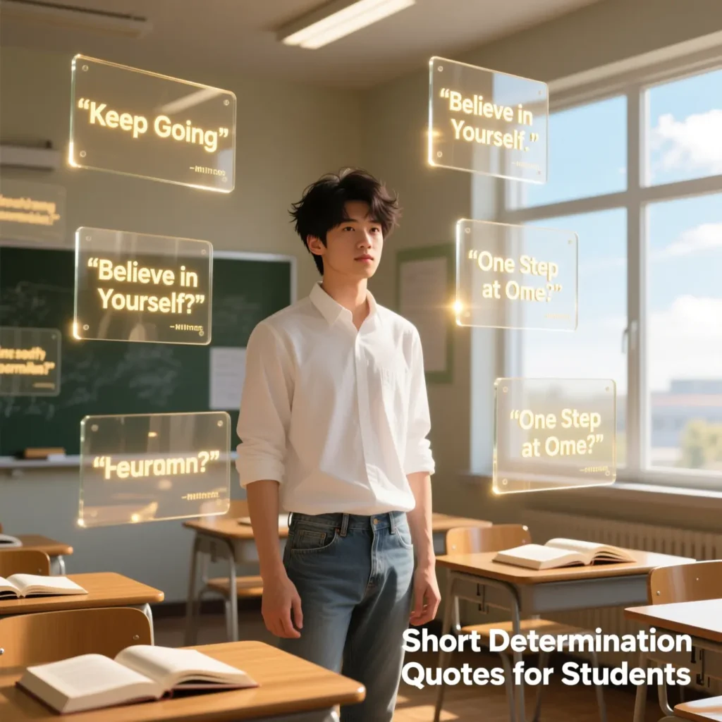 Short Determination Quotes for Students