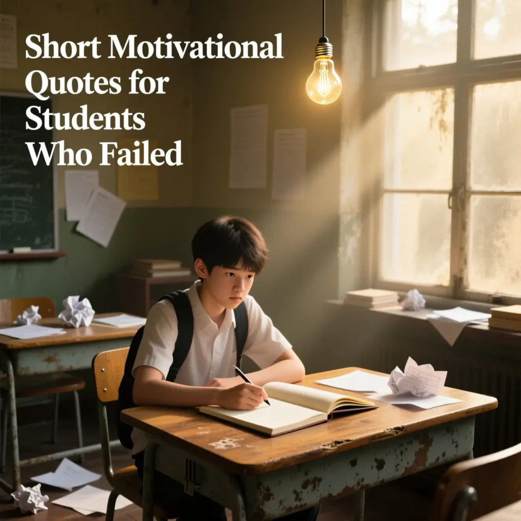 Short Motivational Quotes for Students Who Failed 