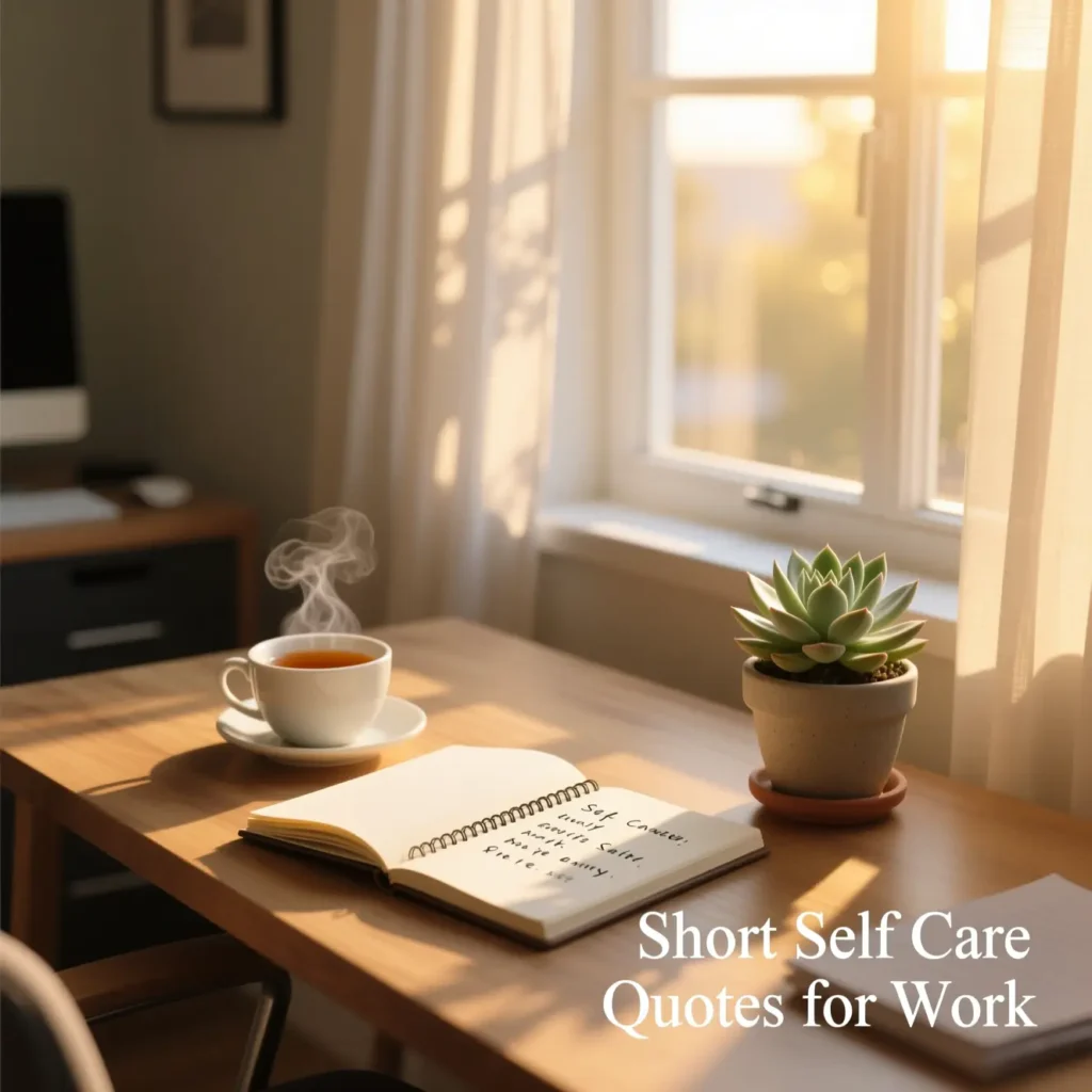Short Self Care Quotes for Work