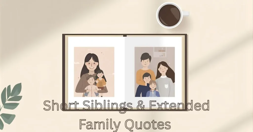 Short Siblings & Extended Family Quotes