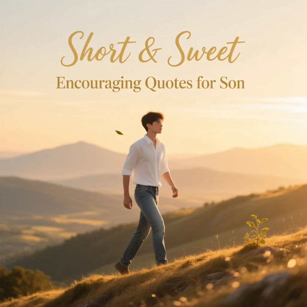 Short & Sweet Encouraging Quotes for Son