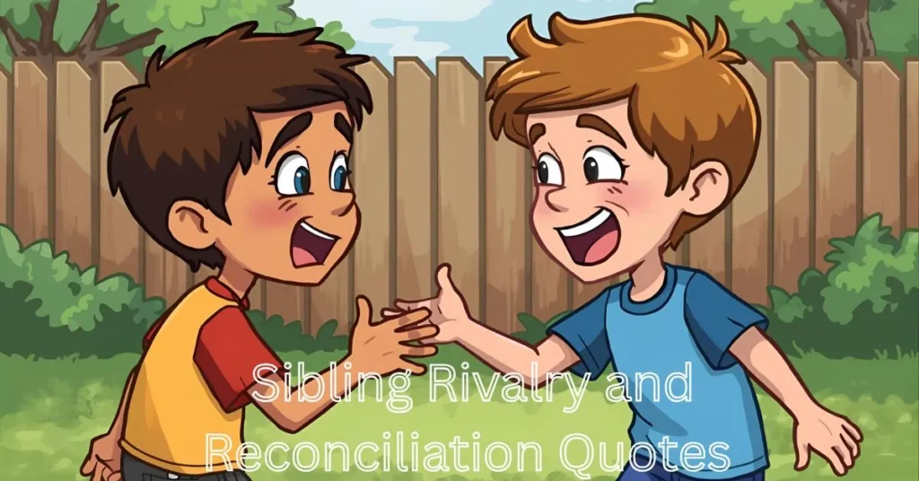 Sibling Rivalry and Reconciliation Quotes