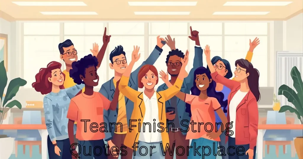 Team Finish Strong Quotes for Workplace