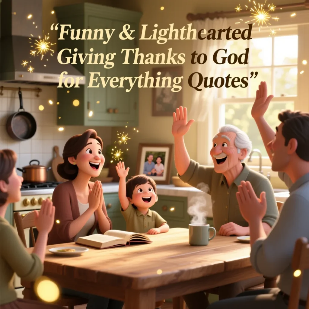 Funny & Lighthearted Giving Thanks to God for Everything Quotes