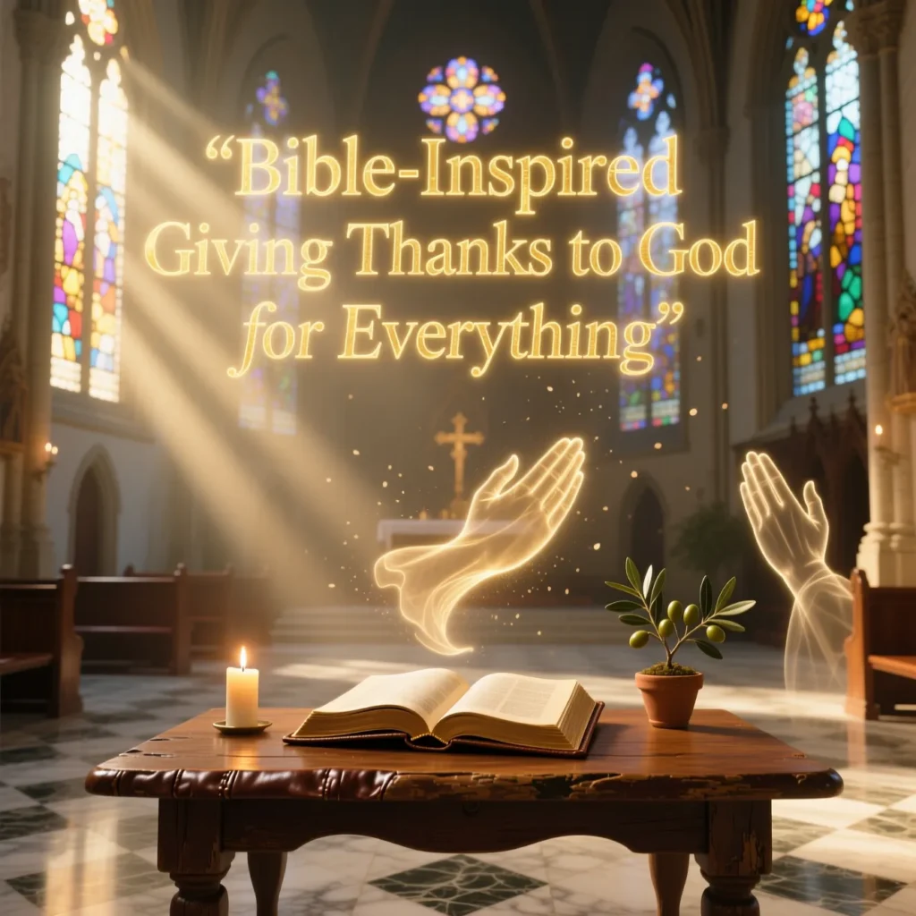 Bible-Inspired Giving Thanks to God for Everything Quotes