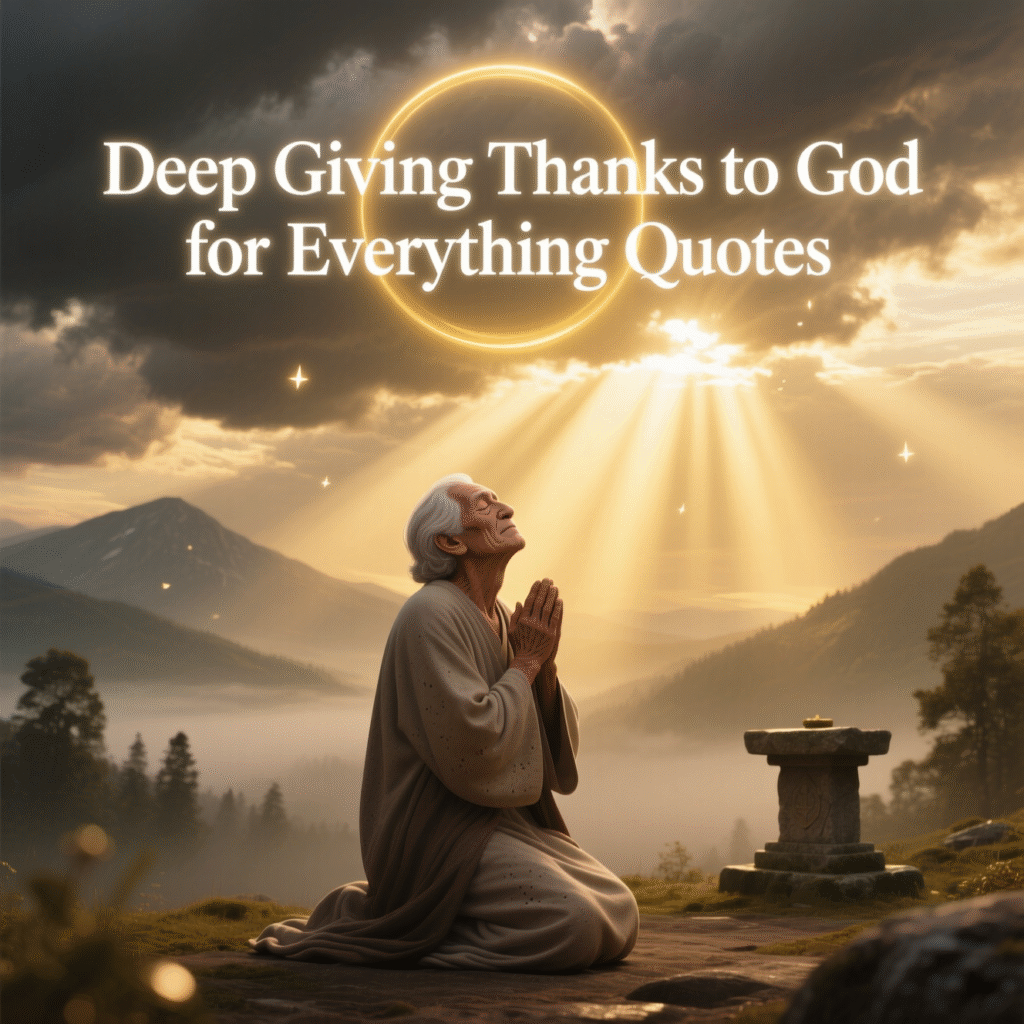Deep Giving Thanks to God for Everything Quotes