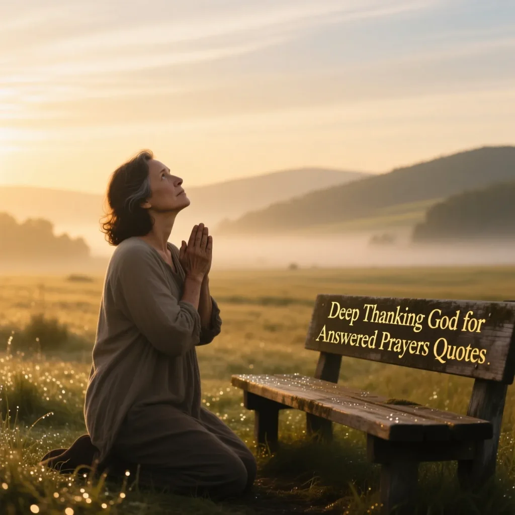 Deep Thanking God for Answered Prayers Quotes