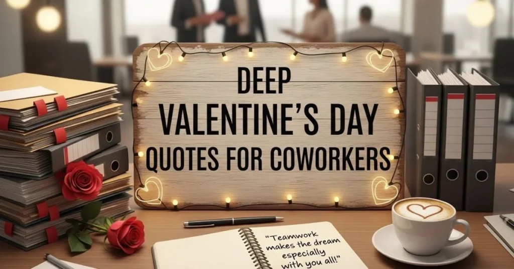 Deep Valentines Day Quotes for Coworkers