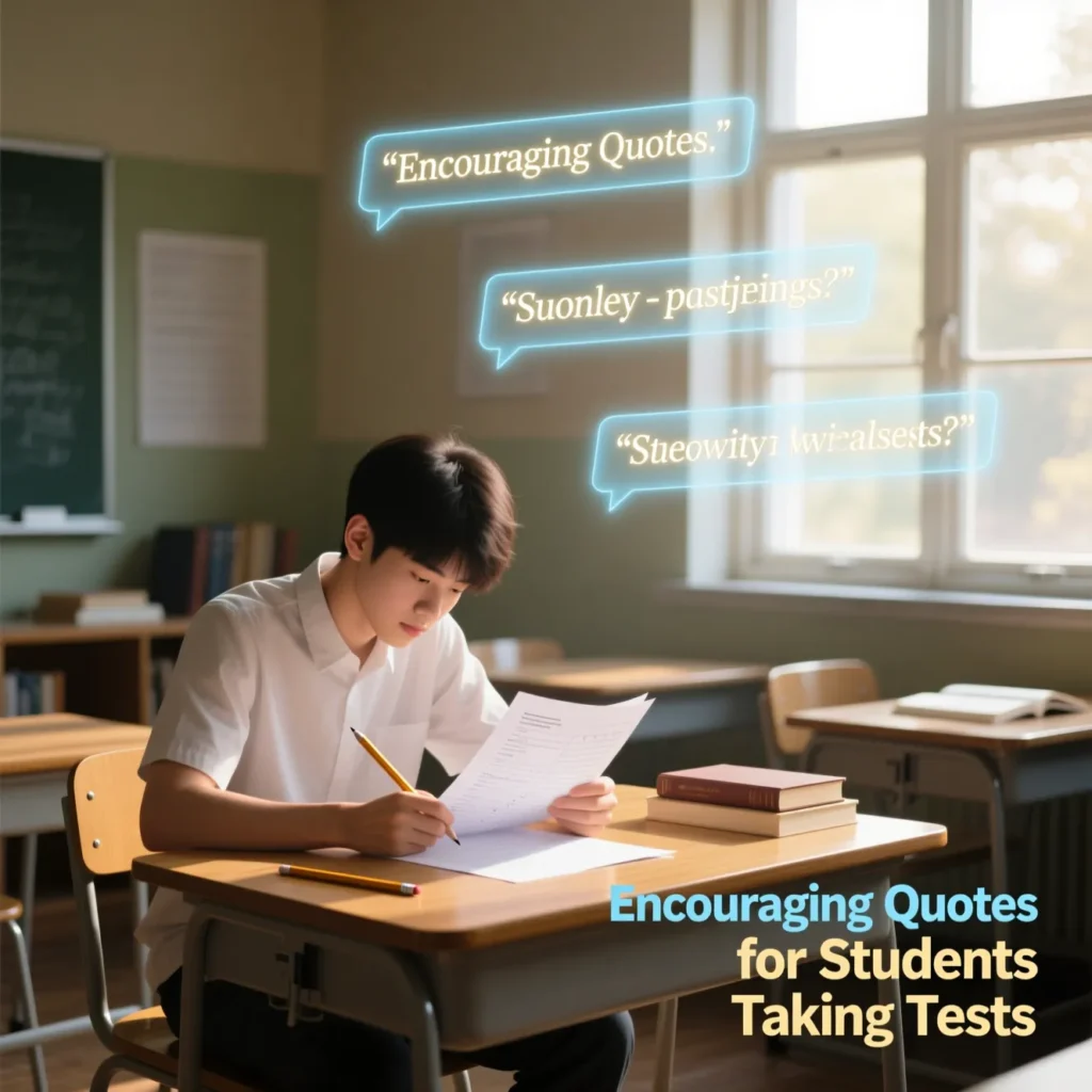 Encouraging Quotes for Students Taking Tests