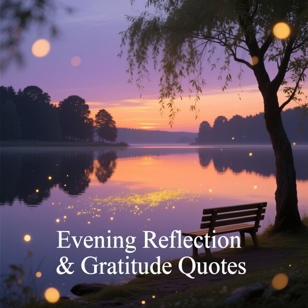Evening Reflection & Gratitude Quotes