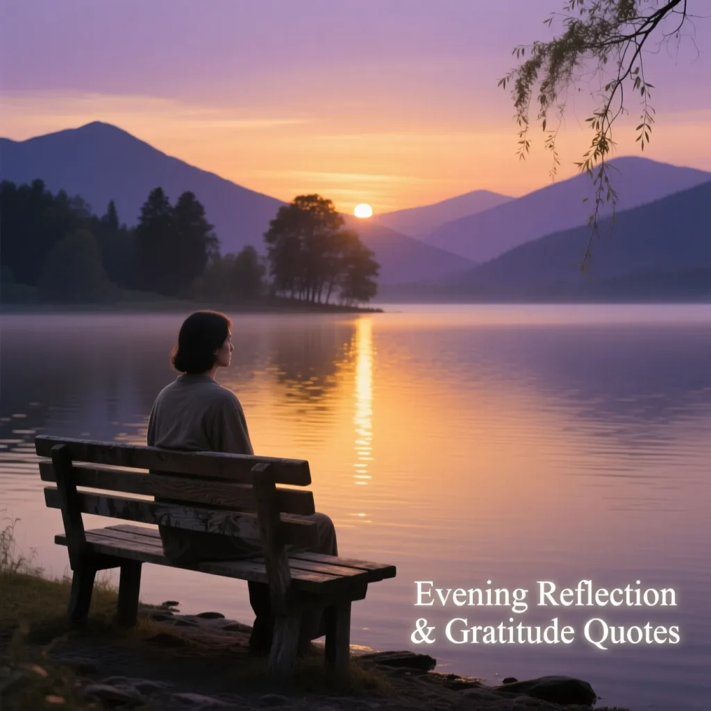 Evening Reflection & Gratitude Quotes