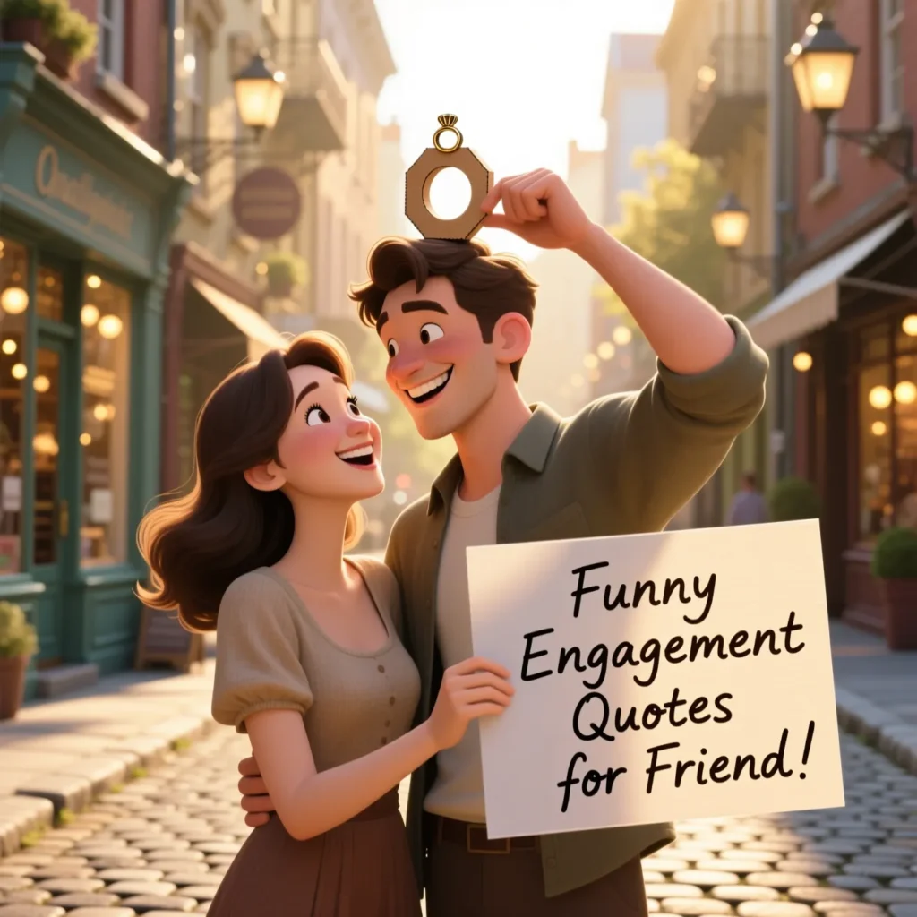 Funny Engagement Quotes for Friend
