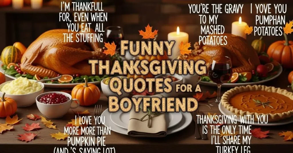 Funny Thanksgiving Quotes for Boyfriend